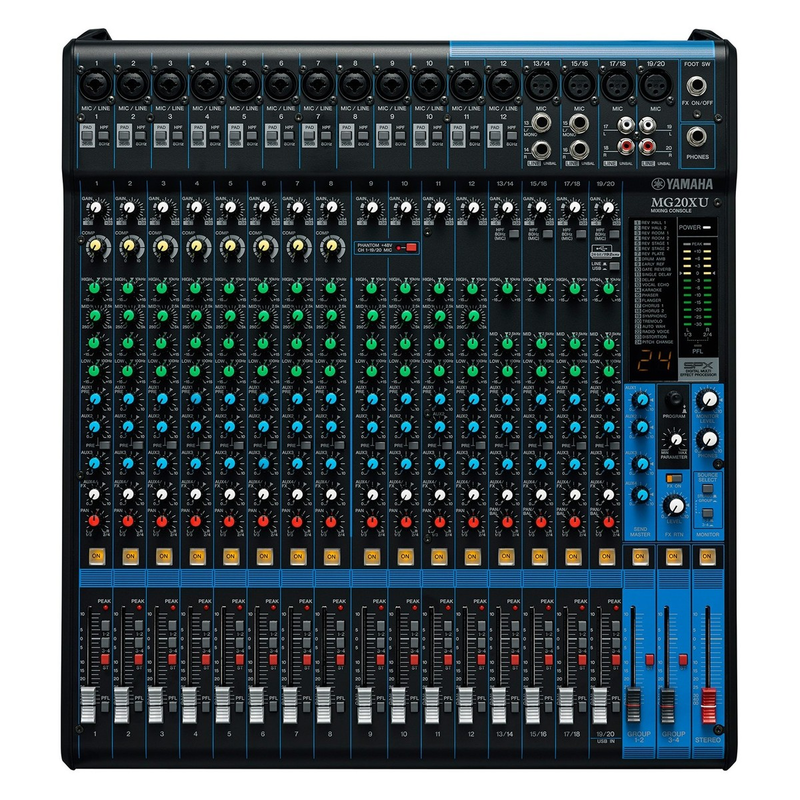 YAMAHA - Mixer 20 Canali usb con effetti