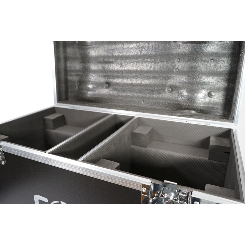 FOS TECHNOLOGIES - Flight case con ruote per 2 unità Spot 150