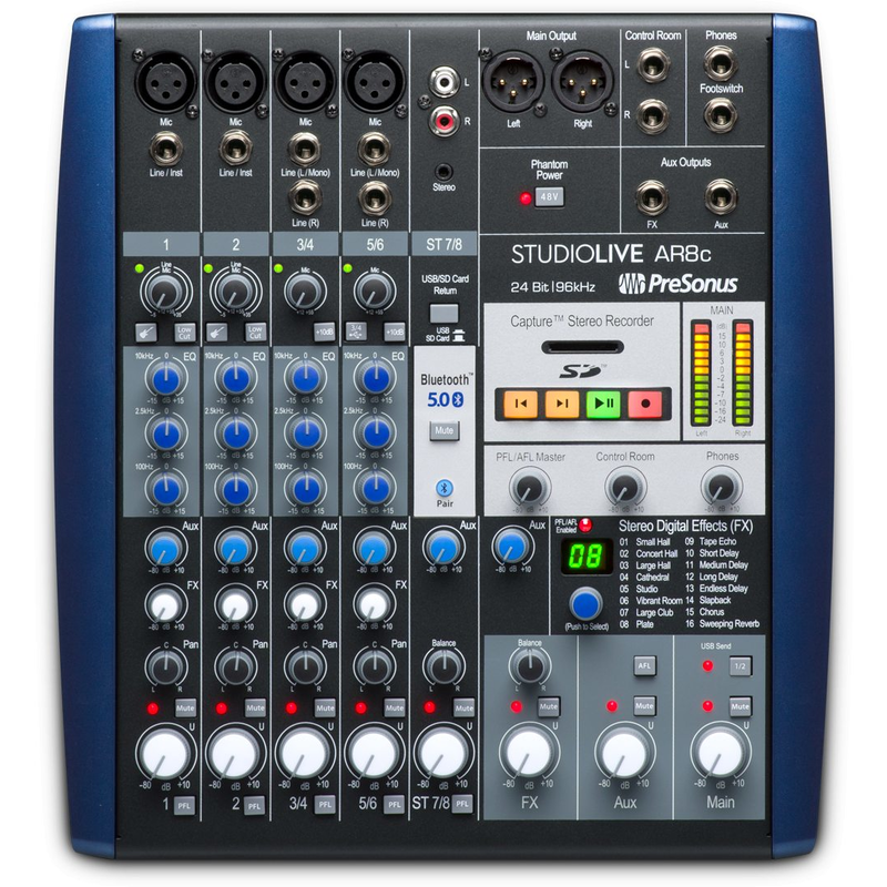 PRESONUS - Mixer Ibrido 8 Canali con Connessioni Analogiche/Digitali