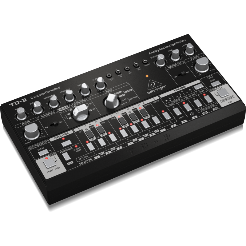 BEHRINGER - Sintetizzatore analogico di bassi con Step sequencer, Filtro risonante e arpeggiatore