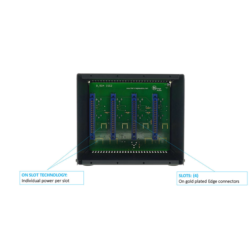 HERITAGE AUDIO - Rack frame 4 slot per moduli della serie 500