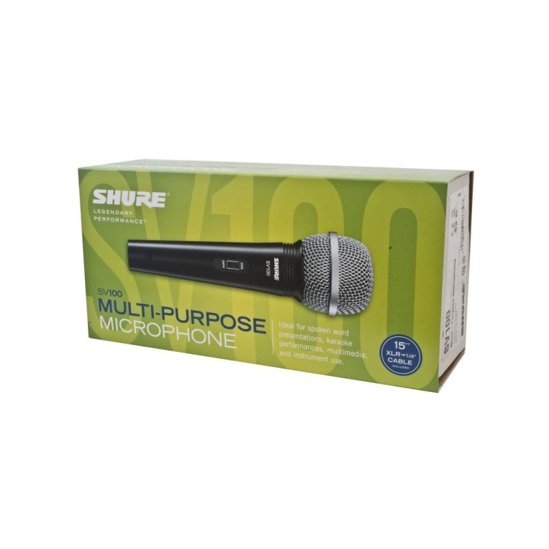 SHURE - Microfono multiuso, dinamico, cardioide con interruttore.