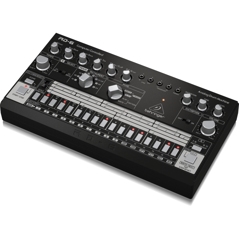 BEHRINGER - Drum Machine analogica con 8 suoni, sequencer a 16 step ed effetto distorsione