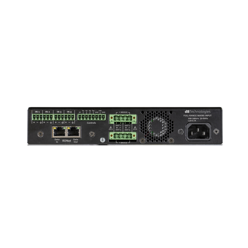 DB TECHNOLOGIES - Amplificatore di potenza di classe D delle dimensioni di mezzo rack