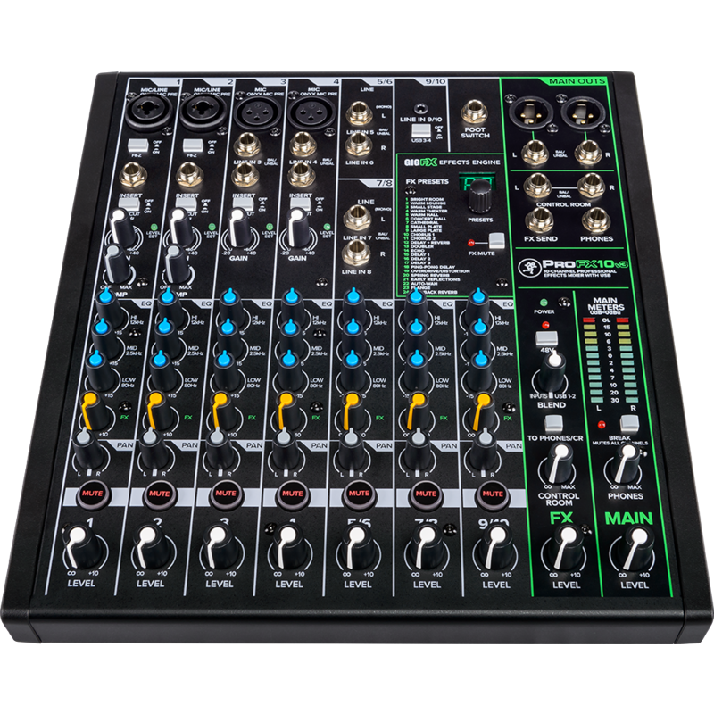 MACKIE - Mixer Analogico 10 Canali con Effetti e USB