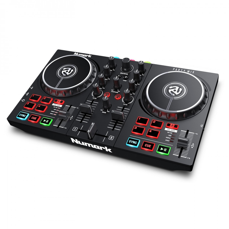 NUMARK - Consolle Dj con effetti luce integrati