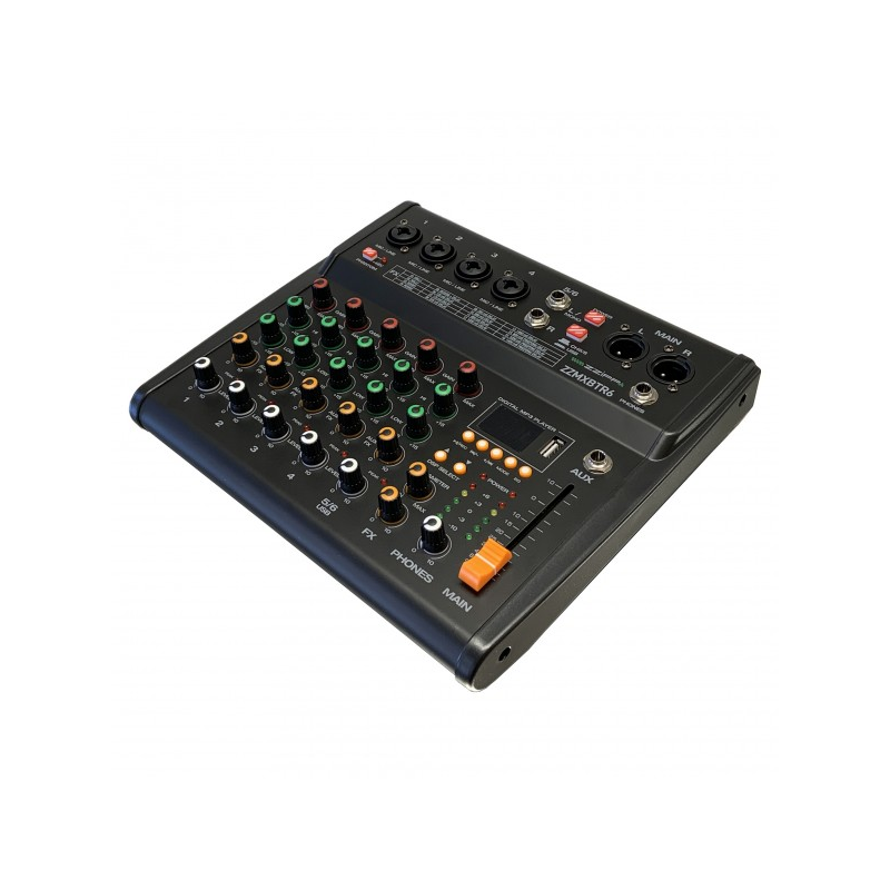 ZZiPP - MIXER COMPATTO 6 CANALI CON MULTIEFFETTO