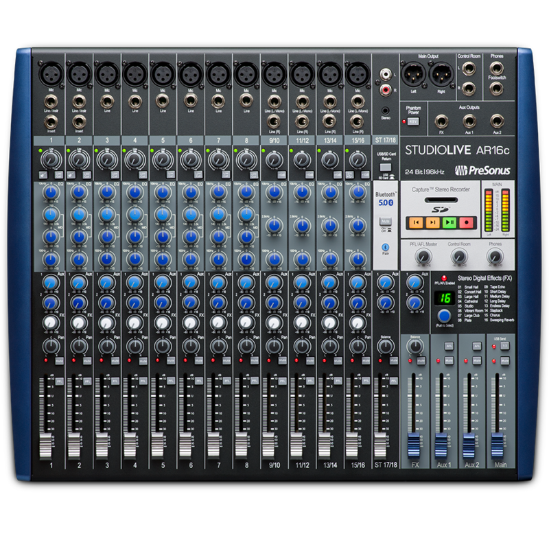 PRESONUS - Mixer ibrido 16 Canali con connessioni analogiche/digitali