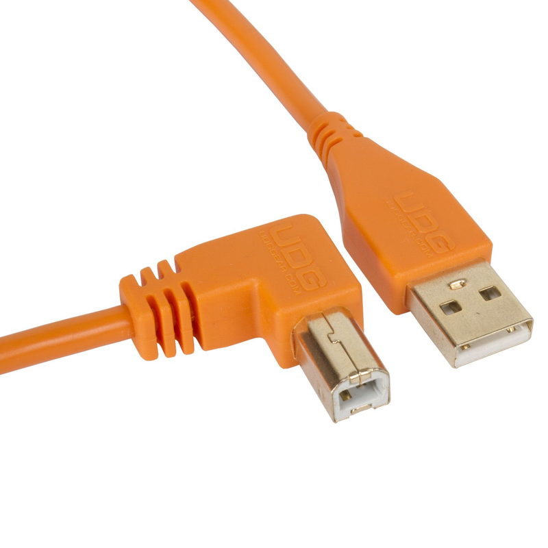 UDG - Cavo USB 2.0 A-B Orange Angolare da 3mt.