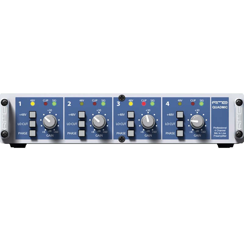 RME - Preamp Microfonico 4 canali con uscita linea - 1/2 unità rack