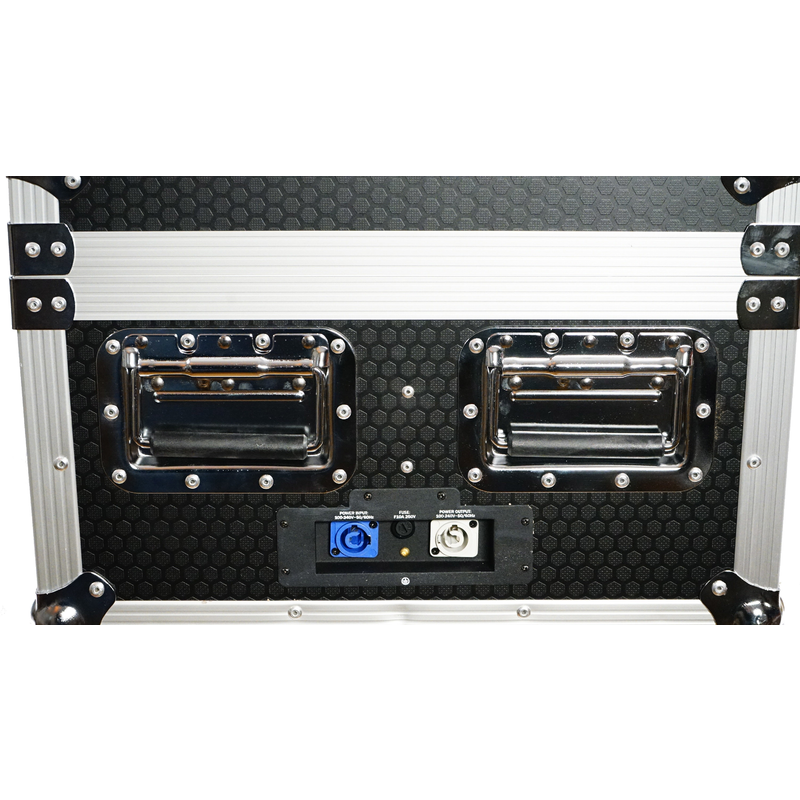 FOS TECHNOLOGIES - Flight case con stazione di ricarica per 8 unità Luminus PRO