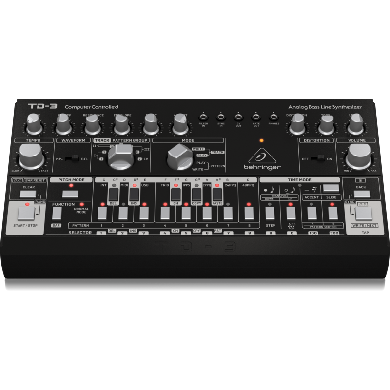 BEHRINGER - Sintetizzatore analogico di bassi con Step sequencer, Filtro risonante e arpeggiatore