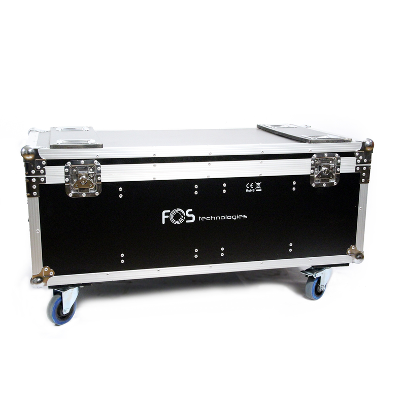 FOS TECHNOLOGIES - Flight case con ruote per 4 unità Blinder Innovative