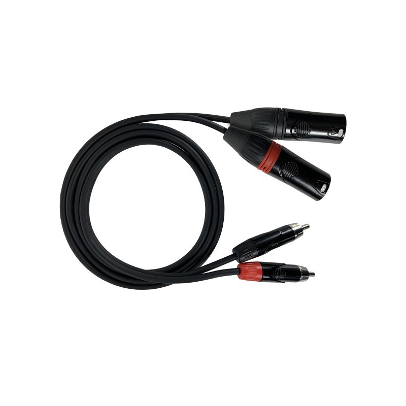 ZZiPP - Cavo 3 mt 2 RCA maschio /2 x XLR maschio