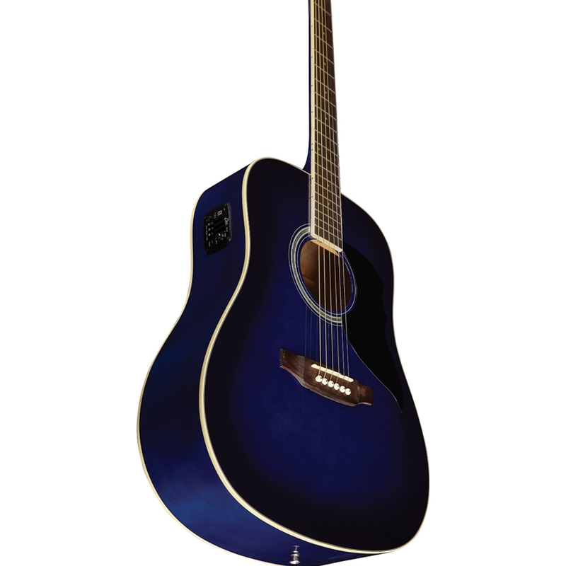 EKO - Chitarra elettroacusitca blu sunburst