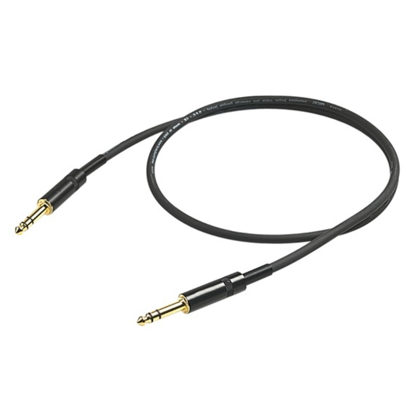 PROEL - Cavo  jack stereo Ø 6.3 mm -> jack stereo Ø 6.3 mm