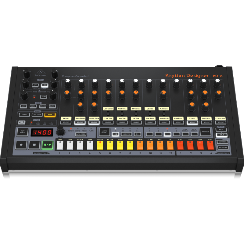 BEHRINGER - Drum Machine analogica con 16 suoni e sequencer a 16 step