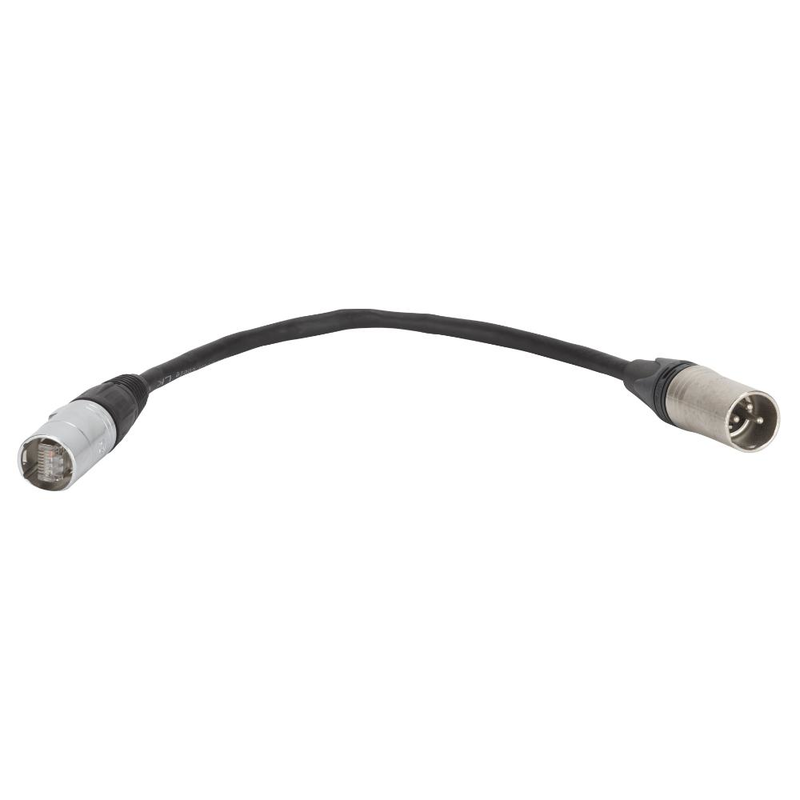 RCF - To adapts XLR male connector to RJ45 RDNet socket on the speaker.