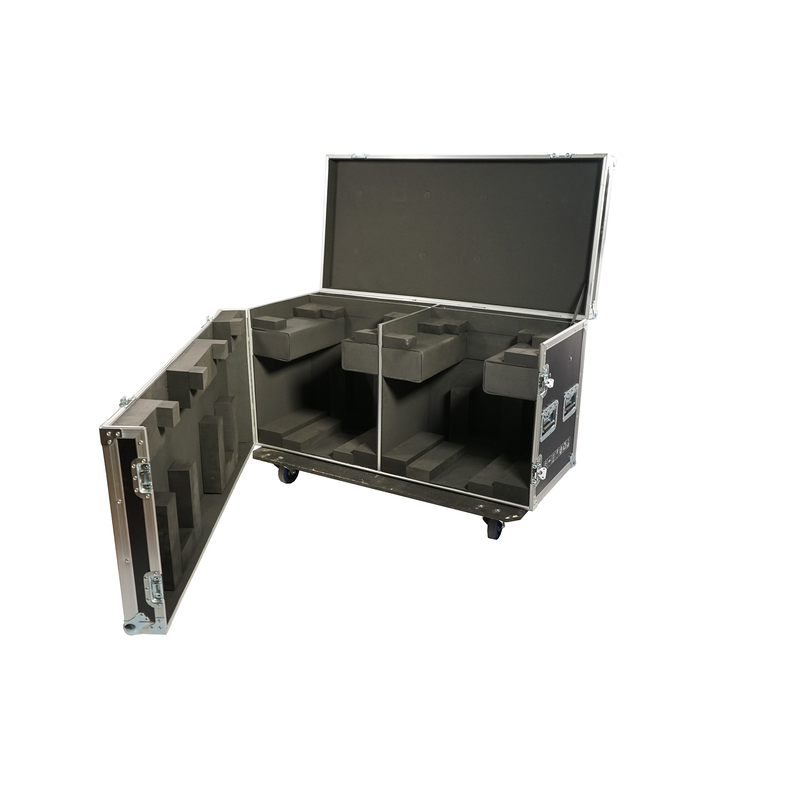 FOS TECHNOLOGIES - Flight Case doppio con ruote per 2 unità HYDOR BEAM