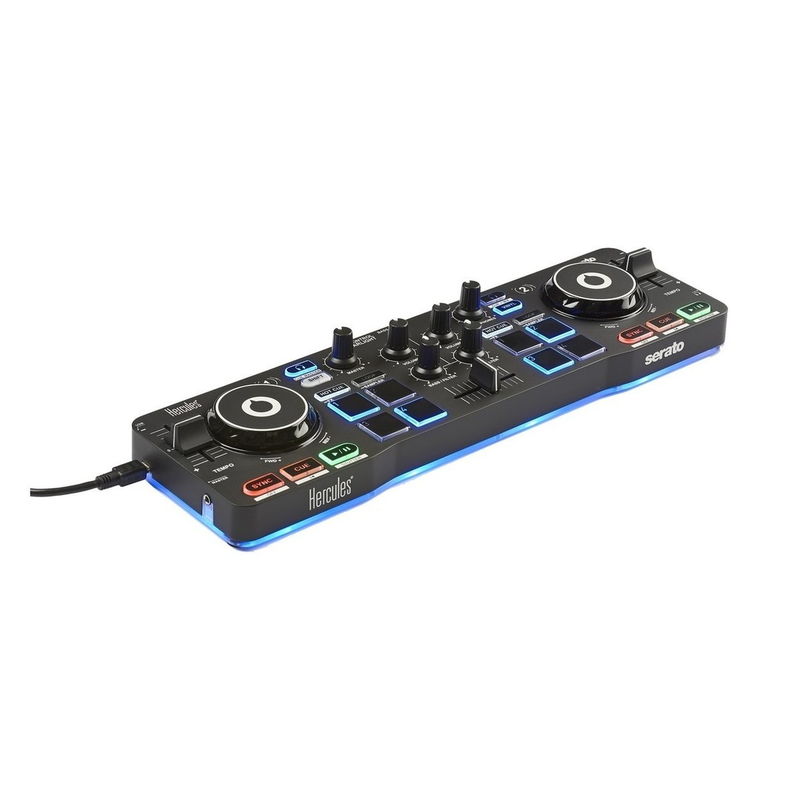 HERCULES - KIT PER DJ CON CONTROLLER, MONITOR E CUFFIE