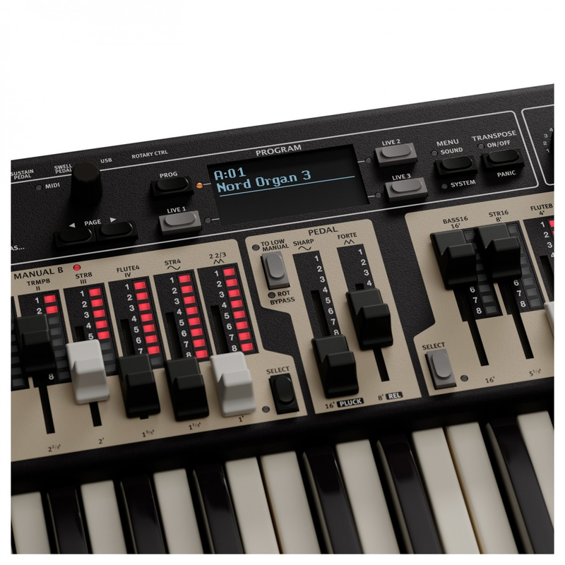 NORD - Organo a doppio manuale con tastiere 61 tasti waterfall triplo sensore