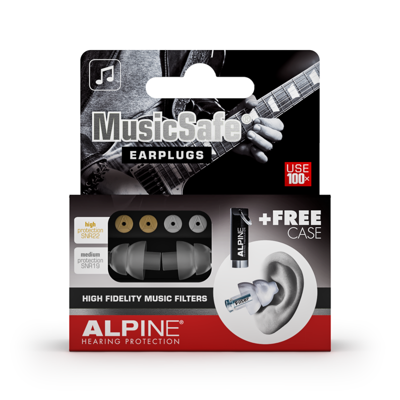 ALPINE - KIT AURICOLARI PER MUSICISTI UDITIVA CON 2 FILTRI ATTENUAZIONE E TRAVELBOX