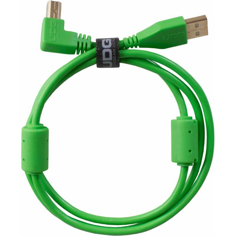 UDG - Cavo USB 2.0 A-B Green Angolare da 3mt.