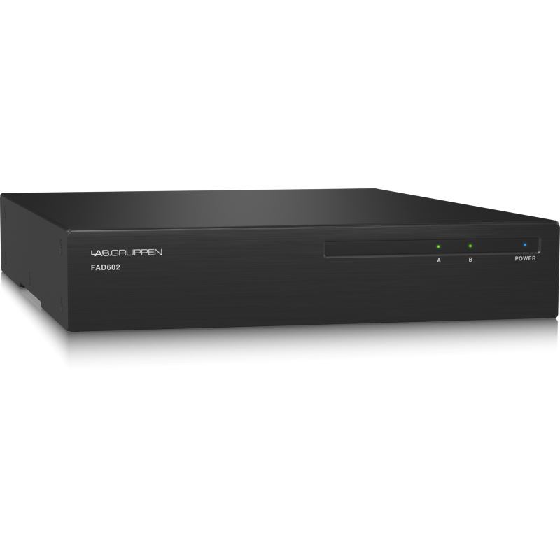 LABGRUPPEN - Amplificatore compatto a 2 canali con ingresso audio digitale per Dante