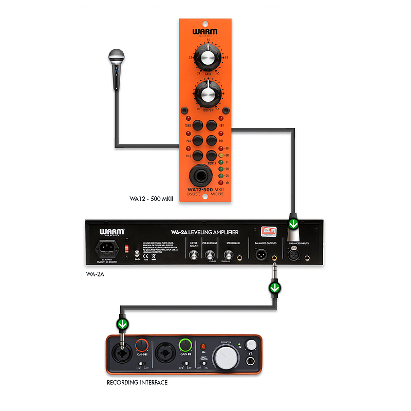 WARM AUDIO - Modulo di Preamplificazione Microfonica per System 500