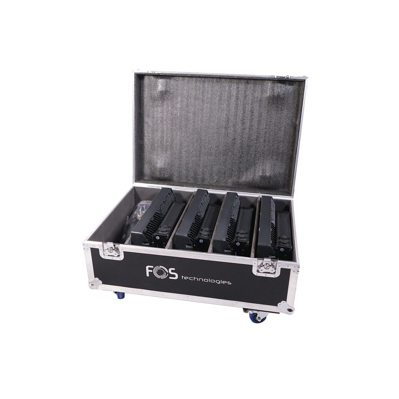 FOS TECHNOLOGIES - Cassa di volo con ruote per 4 pezzi