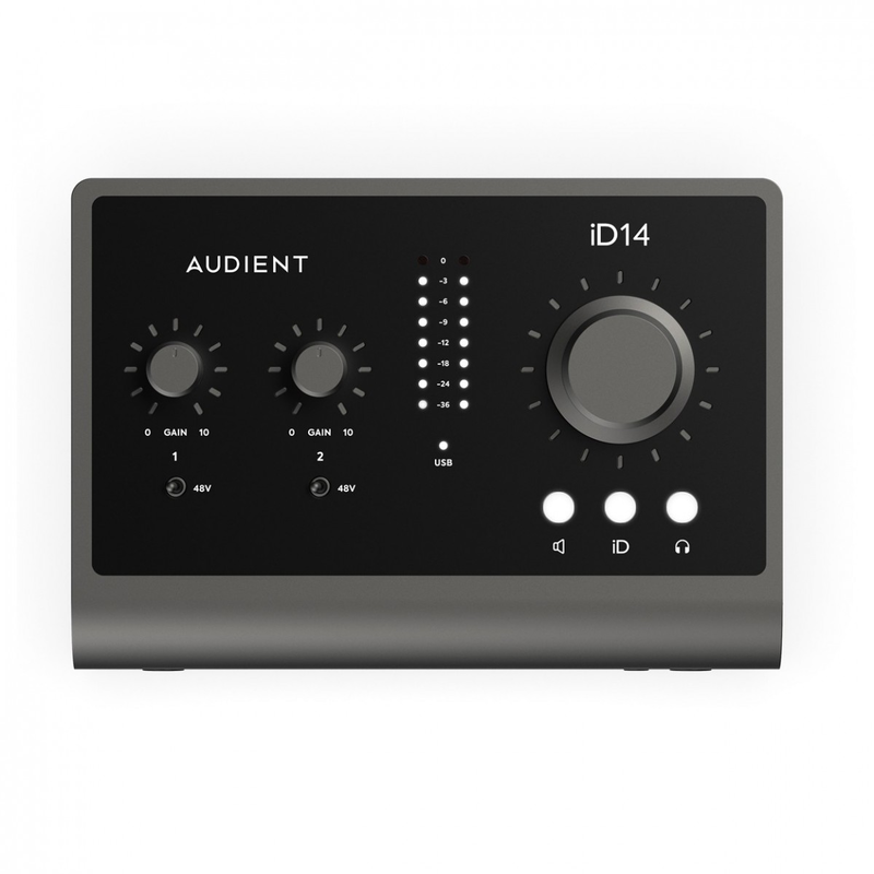 AUDIENT - INTERFACCIA AUDIO 10-IN / 4-OUT USB 2.0 CON 2 PREAMP MICROFONICI E 8-INPUT ADAT