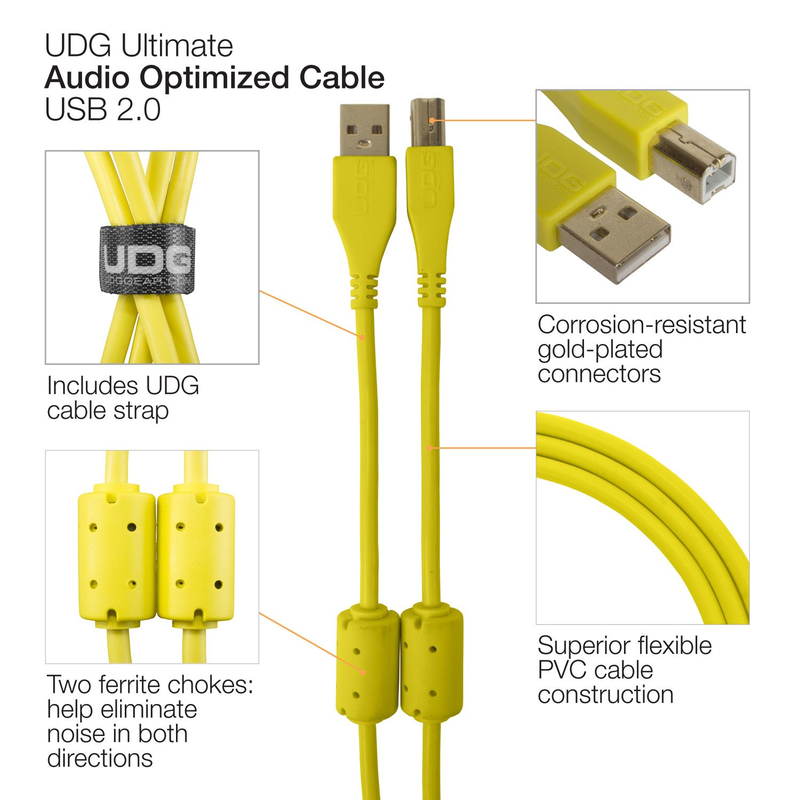 UDG - Cavo USB 2.0 A-B Yellow da 1mt.