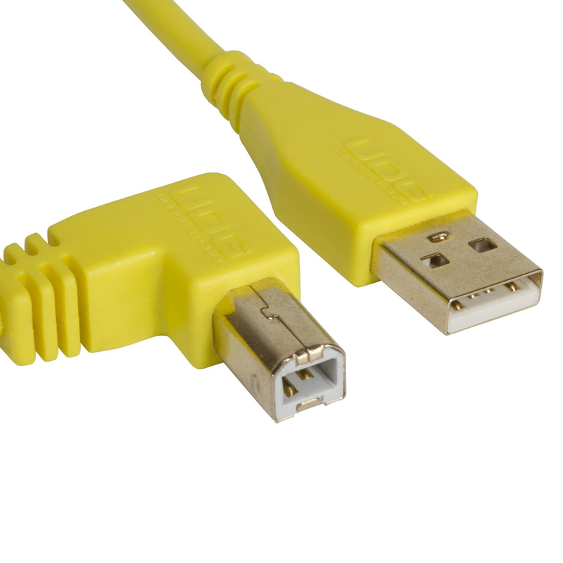 UDG - Cavo USB 2.0 A-B Yellow Angolare da 3mt.