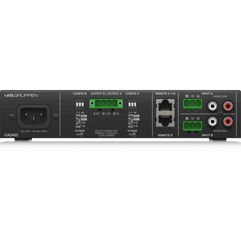 LABGRUPPEN - Amplificatore compatto a 2 canali