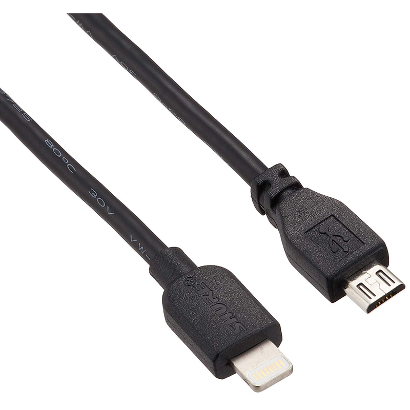 SHURE - Cavo Lightning-to-MicroUSB per serie Motiv, lunghezza 38 cm.