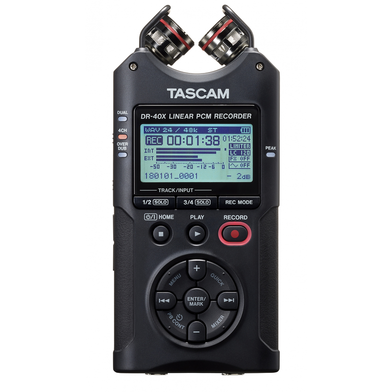 TASCAM - REGISTRATORE PORTATILE 4 CANALI E INTERFACCIA AUDIO USB 2 IN / 2 OUT