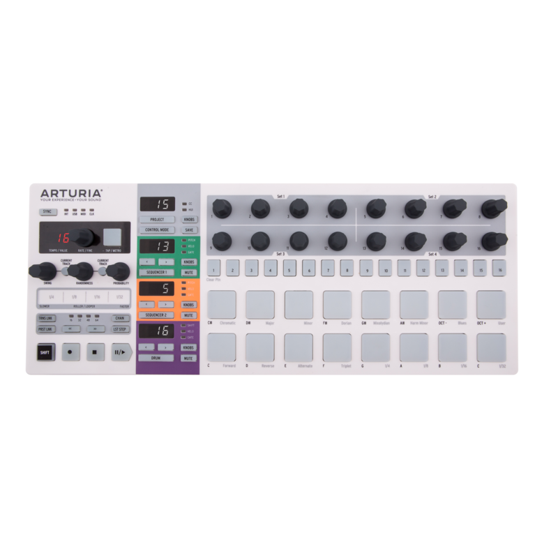 ARTURIA - Superficie di controllo e step-sequencer