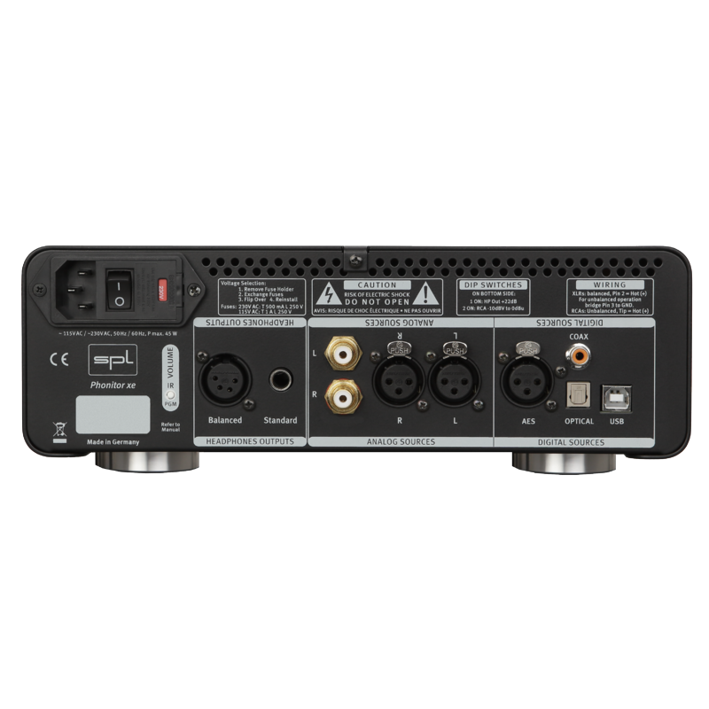 SPL - Serie Pro-FI con tecnologia mastering 120V. Modulo amplificatore cuffie (anche bilanciate). Colori Silver/Black/Red