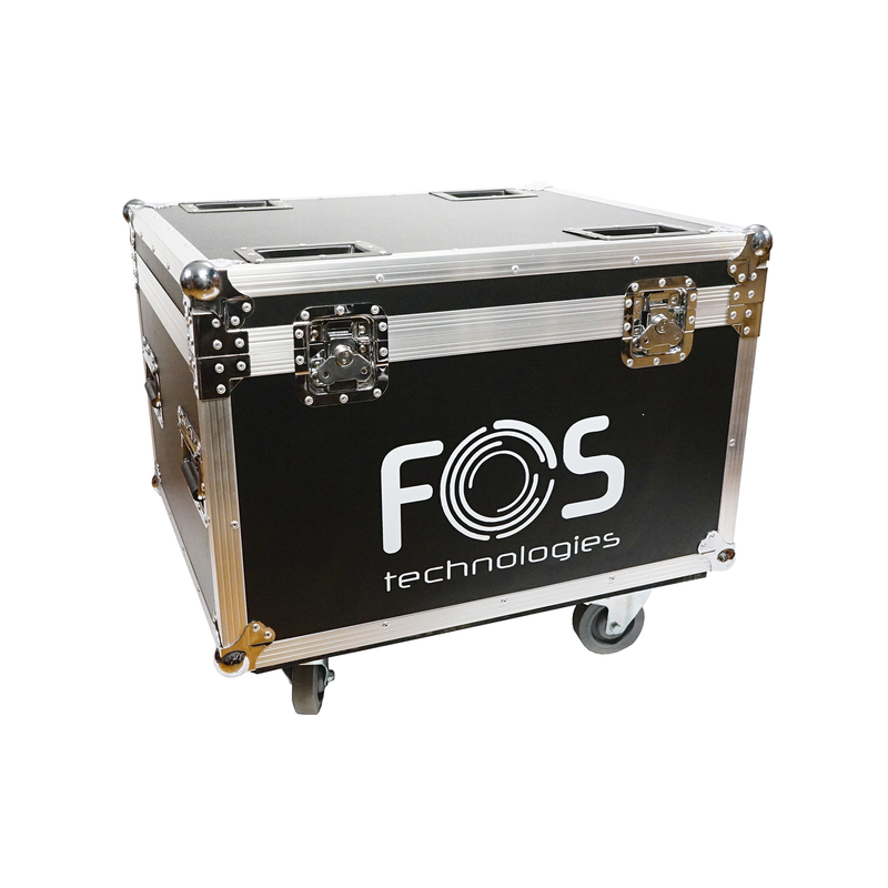 FOS TECHNOLOGIES - Flight case con ruote per 4 unità Spot 100 PRO