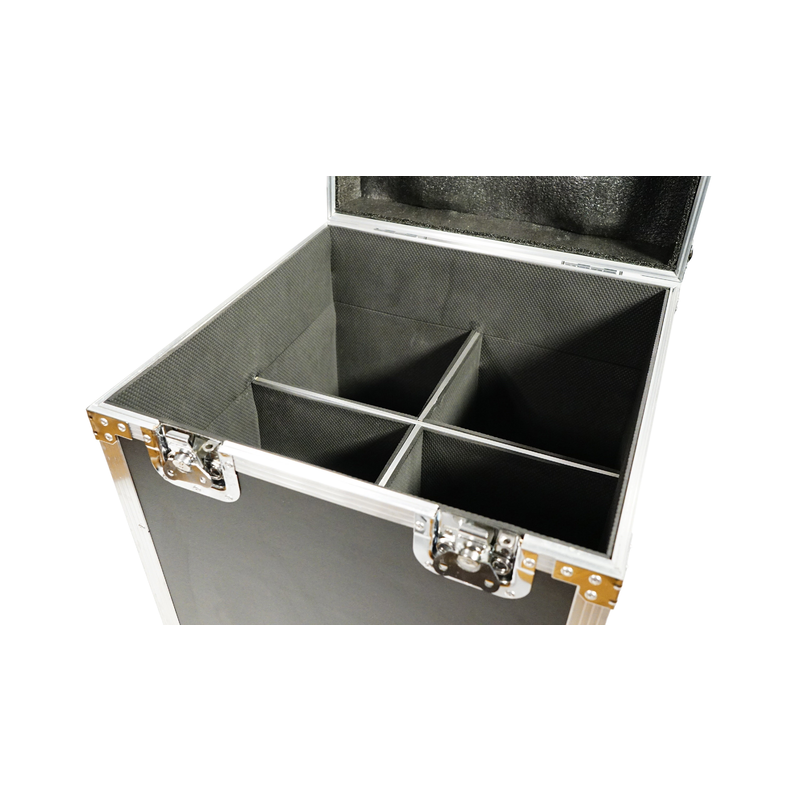 FOS TECHNOLOGIES - Flight Case con ruote per 4 unità Led par Cob 100 Zoom