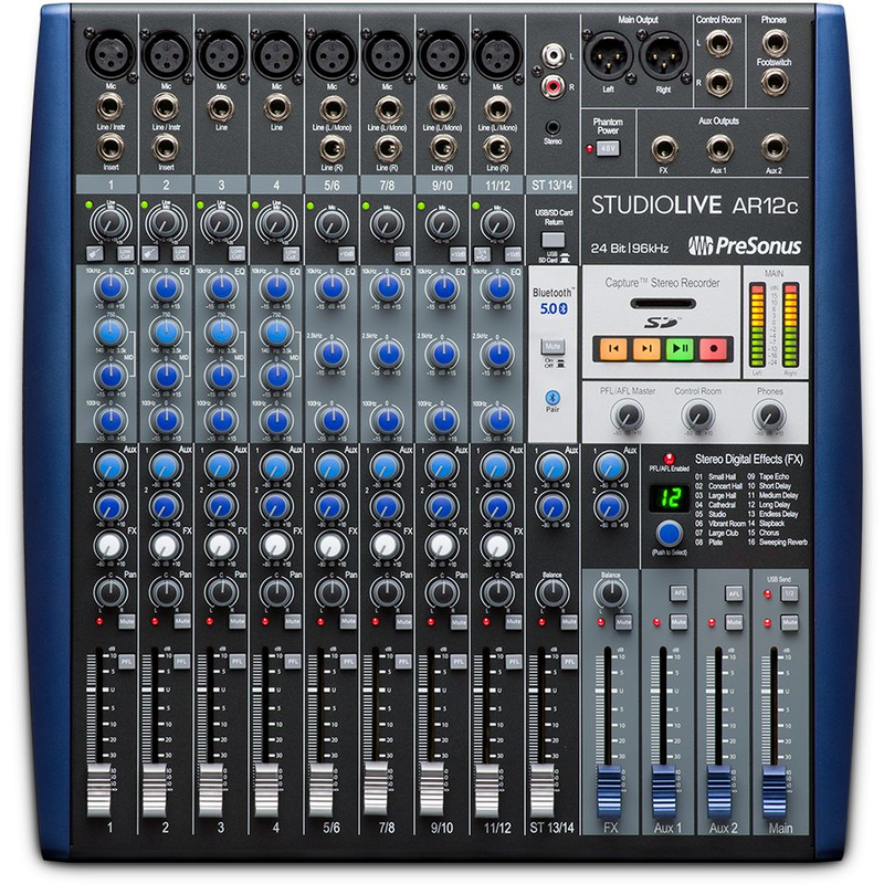 PRESONUS - Mixer ibrido 12 Canali con connessioni analogiche/digitali