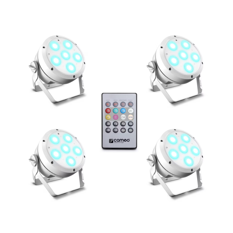 CAMEO - Potenti fari PAR a 6 LED a colori esadecimali