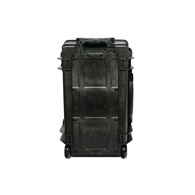 FOS TECHNOLOGIES - Valigia in plastica resistente alle intemperie con ruote e maniglia pieghevole