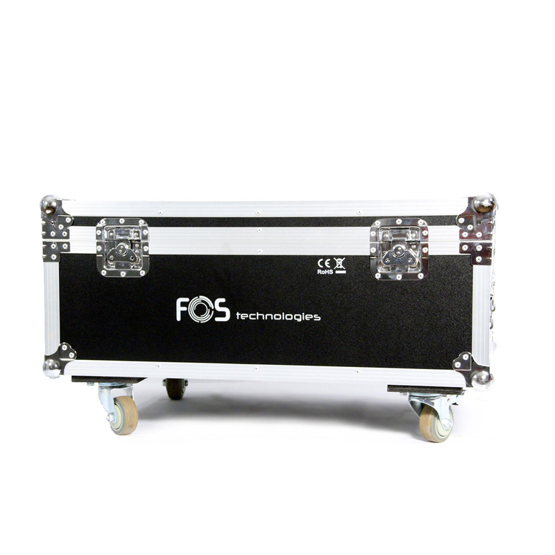 FOS TECHNOLOGIES - Flight case con ruote per 4 unità F-5