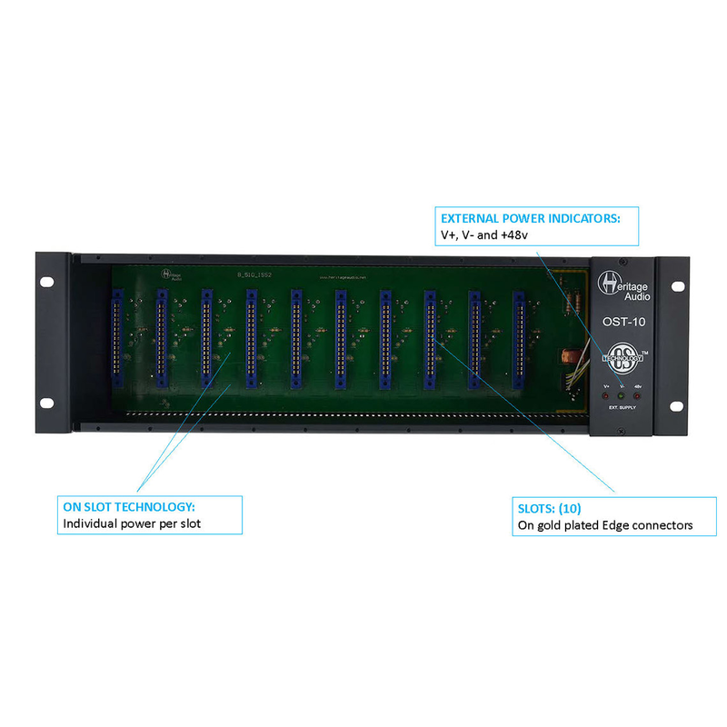 HERITAGE AUDIO - Rack frame 10 slot per moduli della serie 500