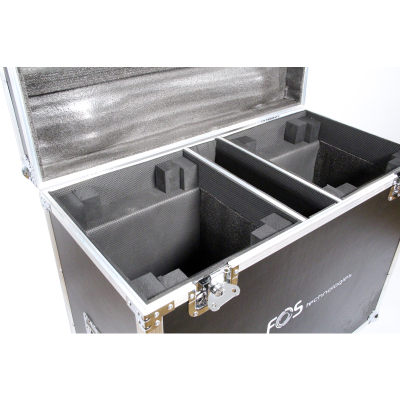 FOS TECHNOLOGIES - Flight Case doppio con ruote per 2 unità 12R Hybrid