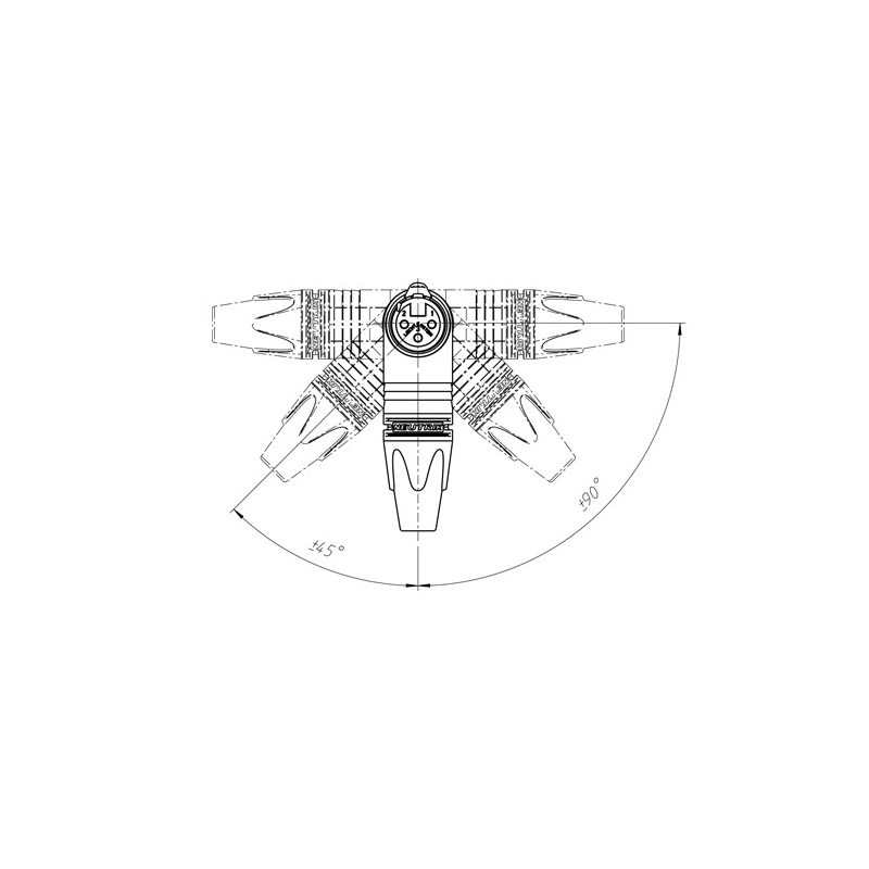 NEUTRIK - Connettore XLR Angolare femmina