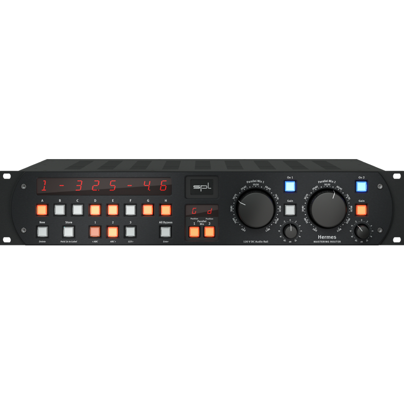 SPL - Mastering Router con teconologia mastering 120V, fino ad 8 punti insert, due parallel mix inseribili, 3 memorie, display