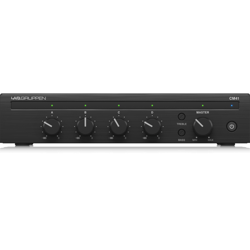 LABGRUPPEN - Mixer commerciale con 4 ingressi, 1 uscita e 1 zona