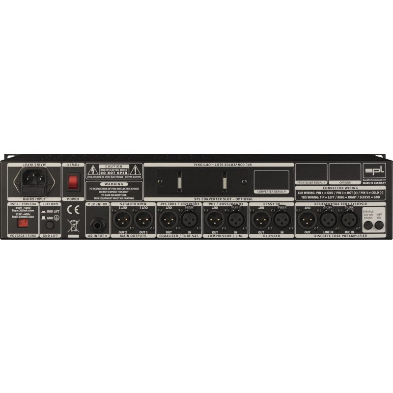 SPL - Channel strip con preamp valvolare, comp, de-esser, eq